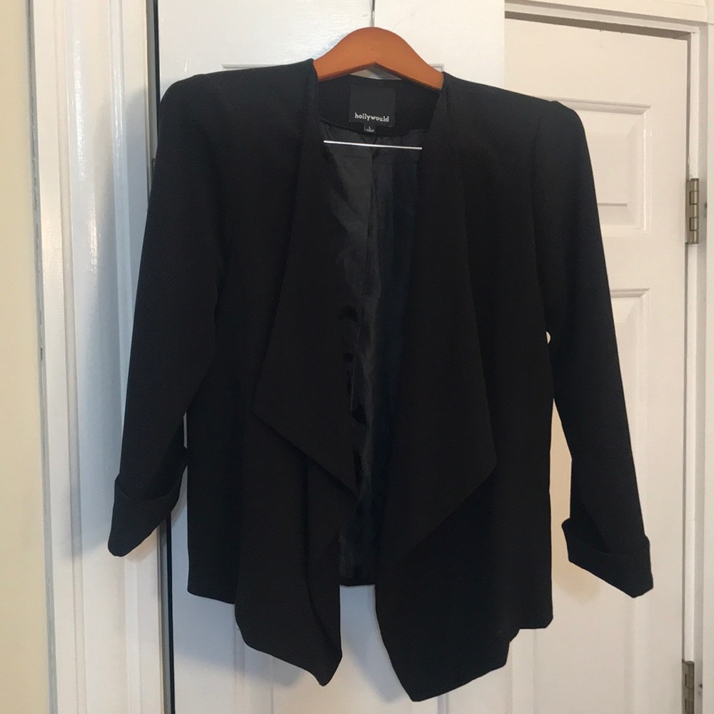 Blazer 63% polyester 33% rayon 4% spandex